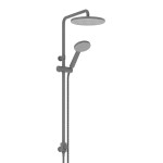 GREENS Glide RainBoost Twin Rail Shower Gunmetal